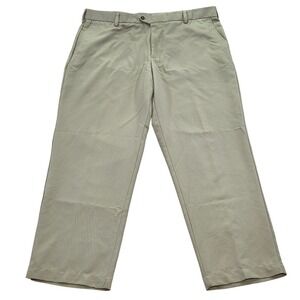 IZOD Men's American Chino Flat Front Classic Fit Pant Khaki Tan 40x30‎